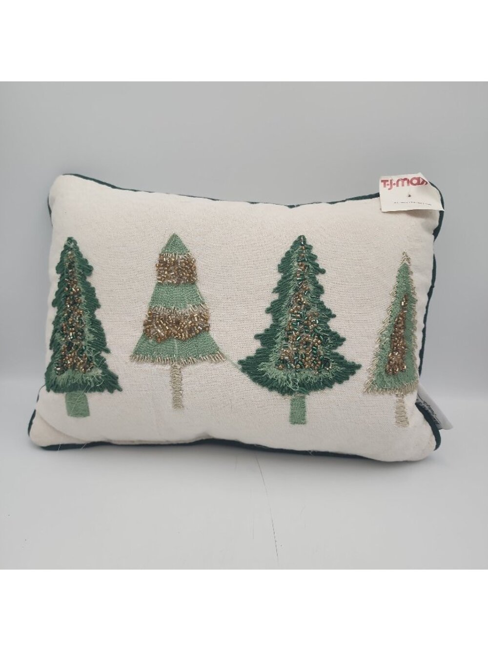 NWT Balsam Fir Trading Company Christmas Pillow 13x10" India
